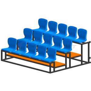 Купить Трибуна мобильная 3 ряда сиденья пластиковые на 15 мест в Донецке 