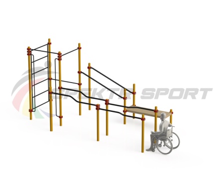 Купить Спортивный комплекс для инвалидов-колясочников WRK-D16_76mm в Донецке 